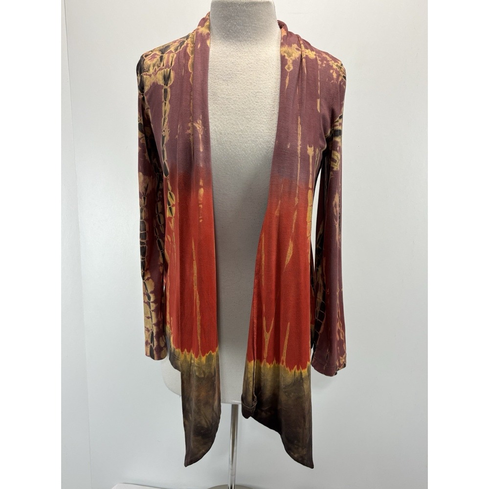 Citron Santa Monica Tie Dye Cardigan Women's Mp Petite Open Front